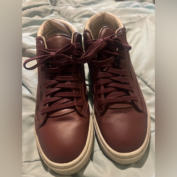 EUC size 40 ETQ Amsterdam maroon sneakers - Picture 1 of 9